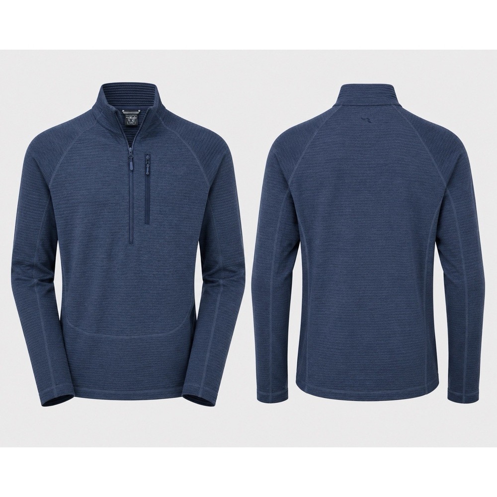 Rab Pulse shirt jacket mens large L/S 1/4 Zip Pullover Thermic  ribbed